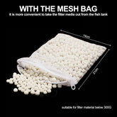 Saculet pentru material filtrant cu fermoar-13x21cm